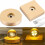 2 Pcs LED Base Wood Light Display Stand with 6-LED,Round_Special Gift 7