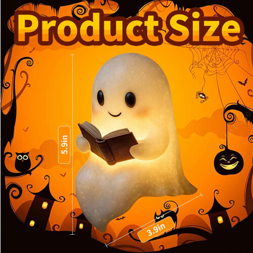 Halloween spook leeslamp, grappig spookbeeldje, speciaal cadeau 1