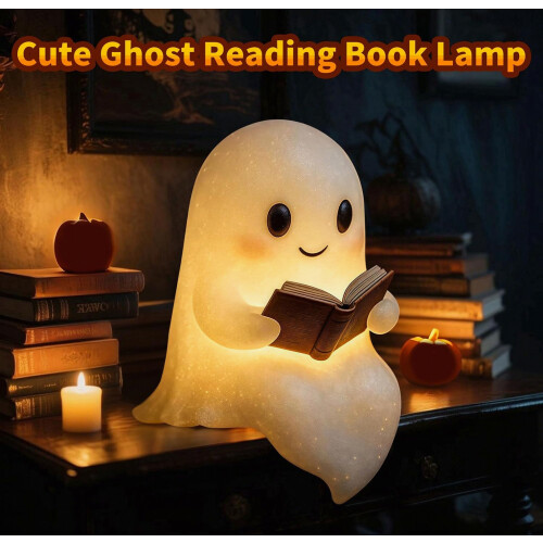 Halloween spook leeslamp, grappig spookbeeldje, speciaal cadeau 2