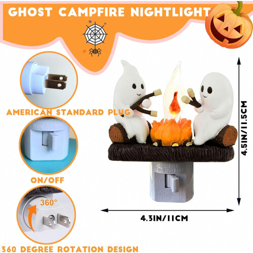 Ghost Campfire Nightlight, Ghosts Roasting Marshmallows_Special Gift 1