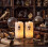 Halloween Ghost Flameless Pillar Candles with Remote Timer, 2PCS_Special Gift 5