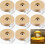 8 Pcs Wooden LED Display Base, Round and Square Surface Style_Special Gift 8