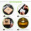 8 Pcs Wooden LED Display Base, Round and Square Surface Style_Special Gift 3