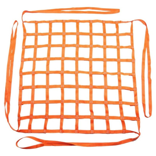 Safety Lifting Straps,Polyester Sling Hoisting Net,1mx1m Cargo Lifting ,300KG Load Capacity for Construction Rigging