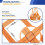 Safety Lifting Straps,Polyester Sling Hoisting Net,1mx1m Cargo Lifting ,300KG Load Capacity for Construction Rigging 6