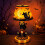 Lampe d'Halloween peinte à la main_Cadeau spécial 7