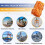 Safety Lifting Straps,Polyester Sling Hoisting Net,1mx1m Cargo Lifting ,300KG Load Capacity for Construction Rigging 5