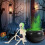 Halloween Witches Cauldron Decorations with Skeleton & Mist Maker_Special Gift 5