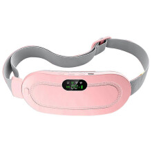 Coussin chauffant portable sans fil, 3 niveaux de chaleur et modes de massage, design confortable, ceinture élastique ré