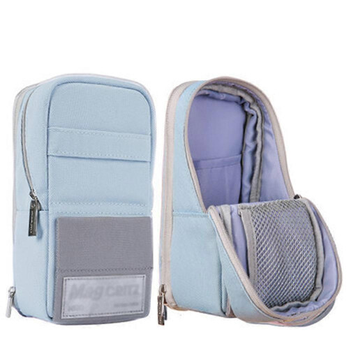 Trousse à crayons élégante à grande capacité, compartiments multiples, usage professionnel et étudiant, compatible avec 2