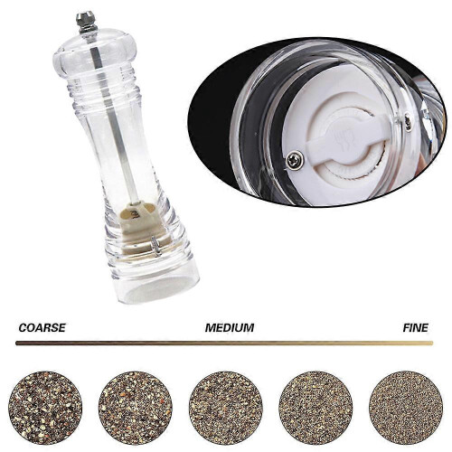 Color pepper mill, prickly ash, coarse salt seasoning, plastic grinder, ceramic grinding core 2