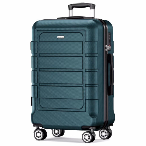 Valise Rigide Noir, 600mm, Extensible, Légère et Durable 1