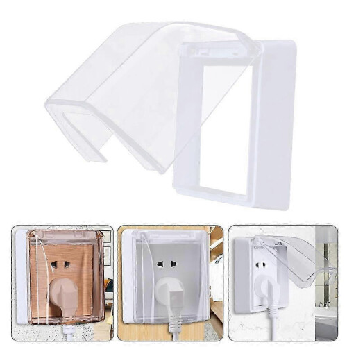 86 Type Socket Waterproof Box Splashes Guard Cover for Bathroom, Kitchen 25-26s 1