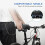 Selim largo para bicicleta com absorção de choques, impermeável, respirável e com abertura central 5