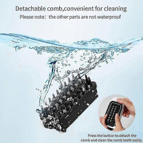 Portable Scalp Massager Comb, Red Light, High Frequency Vibration, Nutrient Dispensing, Liquid Guiding, Washable, USB Re 2