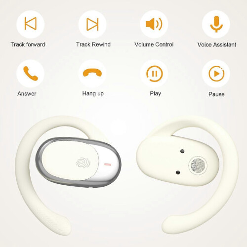 Auricolari Bluetooth con archetto, qualità audio elevata, comodi da indossare e lunga autonomia, senza inserimento nell' 1