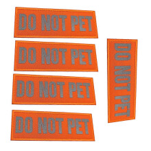 Reflective dog stickers service dog, no PET label during training