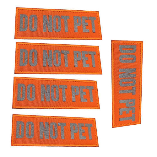 Reflective dog stickers service dog, no PET label during training