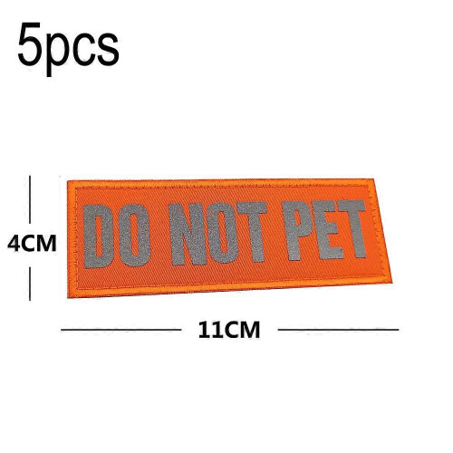Reflective dog stickers service dog, no PET label during training 1