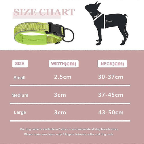 Wear-Resistant Reflective Dog Collar, Adjustable Length Strong Leash D-Ring for Enhanced Safety Pull Feature, Easy-To-We 2