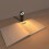 USB Clip Reading Light Folding Book Light Led Reading Light Portable Rechargeable Book Light 6 Brightness Dimmabl White B 4