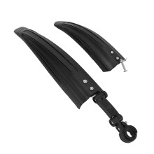 Lot de 1 garde-boue de vélo épaissi et élargi, protection anti-boue pour vélo de route et VTT, noir, résistant et durabl