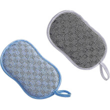 2-pack wielorazowe gąbki kuchenne z mikrofibry, dwustronne, nieścierne czyściki do garnków i patelni