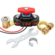 12/24V Battery Cut Off  with Leak Protection,Thickened Pure Copper, Rotatable Dual Heads,for Car, Mower, RV & Boat