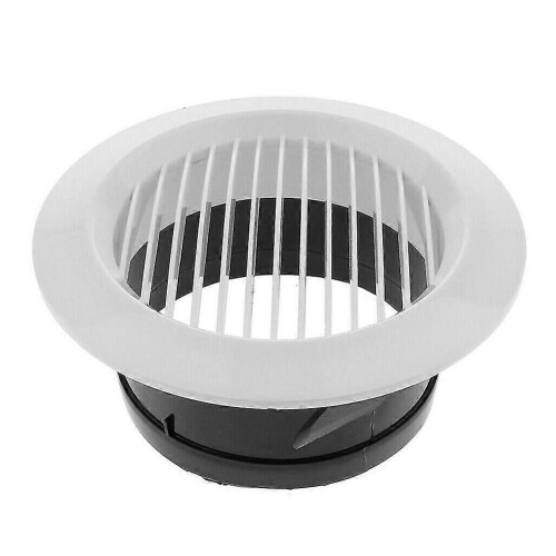 Runt ventilationsrörslock för inomhusbruk, diskret skydd i hållbar plast för väggmontering 1