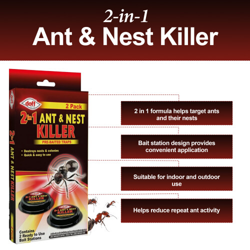 Doff Doff 2 In 1 Ant & Nest Bait Killer Station 1