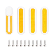 Wheel Cover Protective Shells Reflective Stickers Compatible with M365/Pro/Pro 2/1S/3 Electric Scooter Accessories White