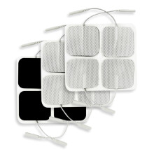 (12) Healthcare World Tens Electrode Pads Superior Long Lasting Self-Adhesive Electrodes 5x5cm Compatible With Most Tens Machines
