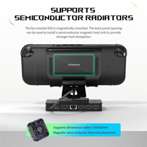 For  Ally X Docking Station 4K@144Hz High Refresh Rate Handheld Gaming Consoles 2