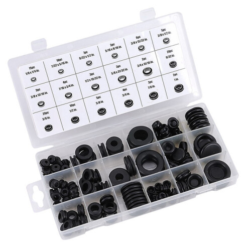 Tactix Rubber Grommet Assortment - 125 Piece