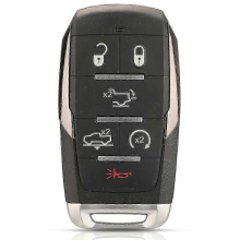 Carcasa de llave remota compatible con Dodge Ram 1500 Limited Longhorn 2019-2021 con 3-6 botones - OHT-4882056