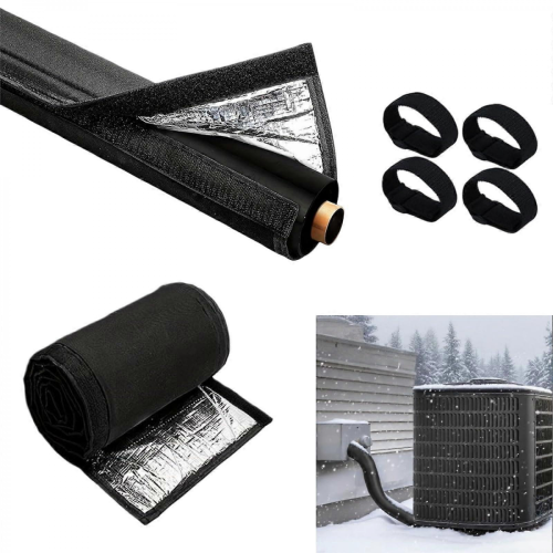 Κάλυμμα μόνωσης σωλήνων HVAC 600D Oxford AC με ιμάντες, παντός καιρού, εξοικονό