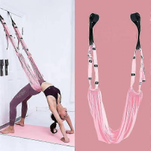 Sangle de yoga aérien ajustable, corde élastique pour équilibre sur les mains, barre d'étirement et corde flexible pour les p