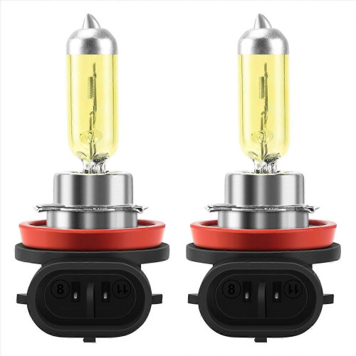 2x λαμπτήρες αλογόνου H11 55W 3000k χρυσοκίτρινοι, λαμπτήρες ομίχλης xenon HID