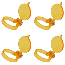 stuks gele filters voor LED-hoofdlampen, tandheelkundige loepen, handige laboratoriumverlichting, optische verrekijkers.