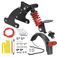 V4 Modell Scooter Hydraulisk Bakdämpare Kit för Pro/Pro2 E-Scooter med Blinkerskydd Röd V4