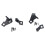 2 set Headlight Repair Kit (Left Right) 8T0998121B Suitable for  A4 B8 A8 4E D3 1