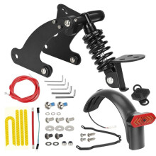 V4 Modell Scooter Hydraulisk Bakdämpare Kit för Pro/Pro2 E-Scooter med Blinkerskyddsfäste Svart V4