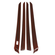 4Pcs Inner Door Panel Crossbar Decoration Strip Trim for G25 G37 2010-2013 Glossy Wood Grain