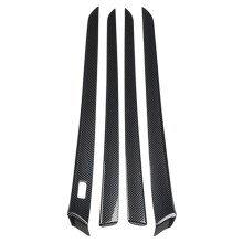 4Pcs Inner Door Panel Crossbar Decoration Strip Trim for G25 G37 2010-2013 Carbon Fiber Pattern