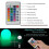 Επαναφορτιζόμενη λάμπα LED με μπάλα, διακοσμητική λάμπα τηλεχειρισμο 3