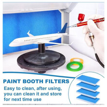 12Pcs Airbrush Hobby Airbrush Spray Booth Filter Polyester Booth Replace Filter Fit for Master