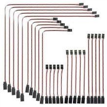 25 cables de extensión para servos estilo JR, cables para servos, conector JR macho a hembra, cable de extensión para servos