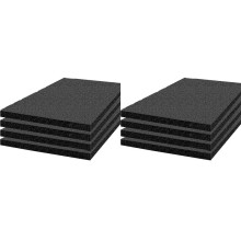 Pacote com 8 Unidades de Espuma para Caixa Ferramentas 16 X 12 X 1 Polegada, Inserções de Espuma para Estojos, Folhas de Polietileno para