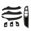 2 Set Car Accessories: 1 Set Car Window Lift  Armrest Panel & 1 Set Doors Panel Handle Pull Trim Cover 4