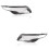 2PCS Car Front Headlight Lamp Lens Shell Cover Replacement for   Evoque 2012-2015, Left & Right 2